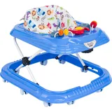 BoGi Lauflernwagen Höhenverstellbarer Baby Gehfrei Lauflernwagen mit Spielcenter blau