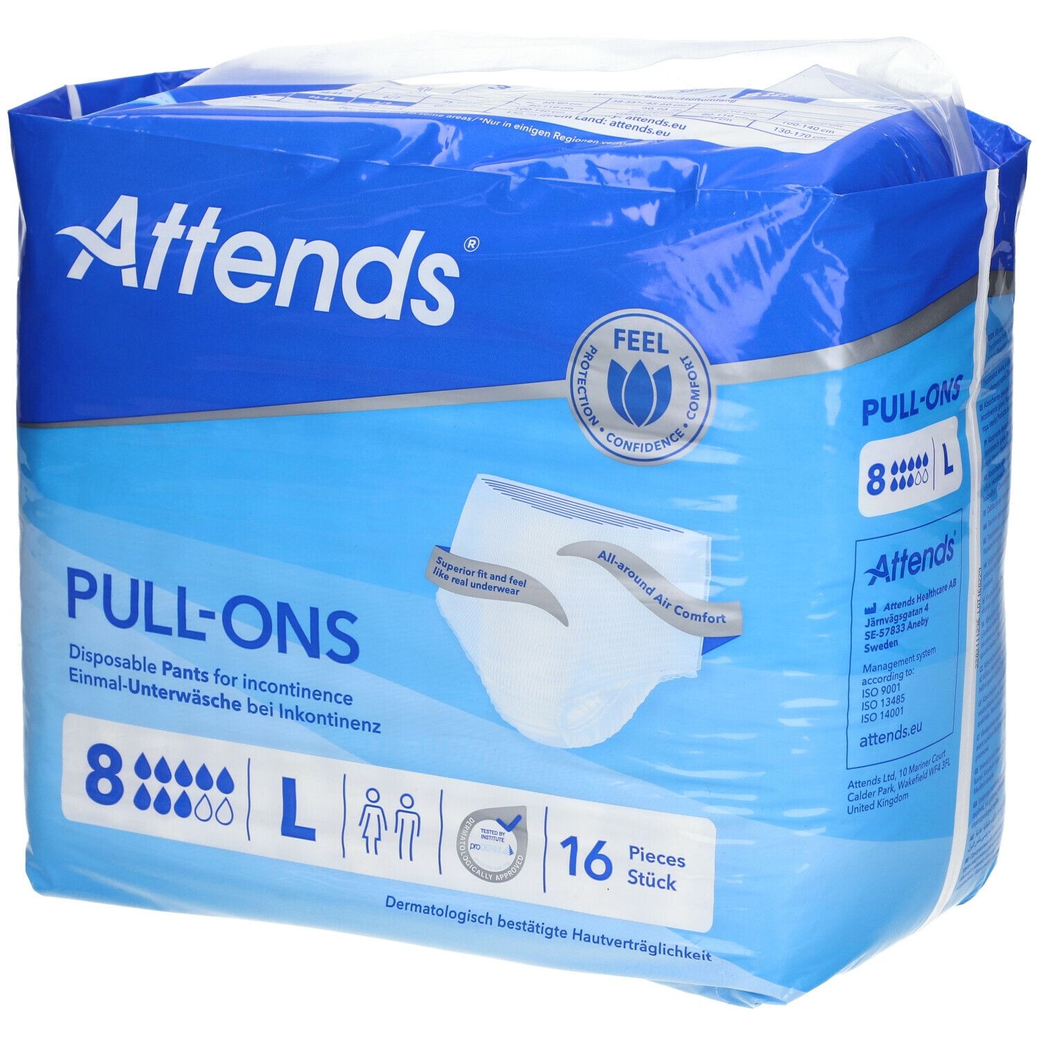 Attends® Pull-Ons 8 Large 16 pc(s) Slips pour l'incontinence