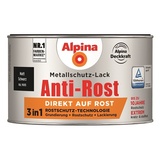 Alpina Anti-Rost Metallschutz-Lack 300 ml matt schwarz