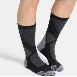 Odlo Unisex Active Warm XC Crew Socks black - odlo graphite grey (60056) 36-38