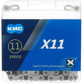 KMC X11 Kette Silber/Schwarz