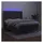 vidaXL Boxspringbett mit Matratze & LED Dunkelgrau 140x190 cm Samt