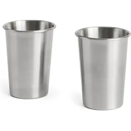 HAY Outdoor Market Stahlbecher 8,6 cm 2 St. Edelstahl