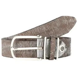 b.belt Fashion Basics Cuno Gürtel Leder silbermetallic 95 cm