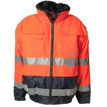 Planam Warnschutz-Comfortjacke Gr.XL orange/marine PLANAM