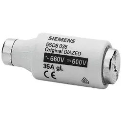 Siemens 5SD8035 DIAZED-Sicherungseinsatz 690V für Kabel- und Leitungsschutz Betriebsklasse gG  - 5 Stück