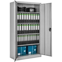 Tectake tectake® Aktenschrank, Blain mit 5 Böden 40x80x180cm