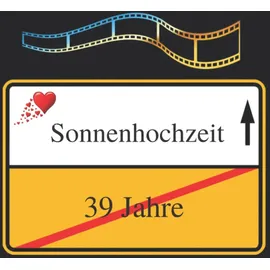 Independently published Fotoalbum & Gästebuch 39. Hochzeitstag Sonnenhochzeit Ortsschild Sonnen Hochzeit Geschenkidee Guest Book Taschenbuch 100 Seiten Hochzeitsalbum ... Hochzeit Flitterwochen Hochzeitsreise