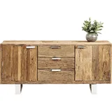 Kare Design Rustico Sideboard, rustikales Sideboard, modernes Sideboard, Massivholz Sideboard, Holz Sideboard, 75x160x40cm (H/B/T)