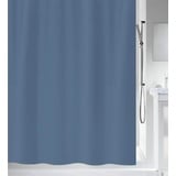 Spirella Anti-Schimmel Duschvorhang - Anti-Bakteriell, waschbar, wasserdicht - Polyester, „Primo “ 240x200cm Blau