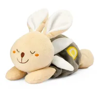 Chicco My Sweet Doudou Warm Kuschel Hase, Häschen aus weichem Velours, mikrowellengeeigneter Salzbeutel, zum Auflegen auf Babys Bauch, Wärme hilft bei Koliken, 0 Monate Plus