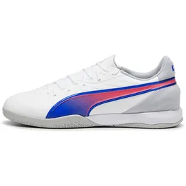 Puma King Match IT Herren Puma White-Bluemazing-Flat Light Gray 42,5