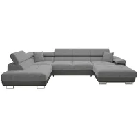 Mirjan24 Wohnlandschaft Torezio Bis, mit Bettkasten und Schlaffunktion, Einstellbare Kopfstützen, 346x203x70-90 cm, Wohnzimmer, Sofas ... Couches, Wohnlandschaften, Wohnlandschaften in U-Form