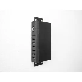 DeLock Industrie Hub 7 x USB 2.0 Typ-A mit 15 kV ESD Schutz und 60687 - Schwarz