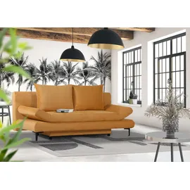 GUTMANN FACTORY Schlafcouch Polyester 2-Sitzer Gelb