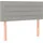 vidaXL Boxspringbett mit Matratze Hellgrau 100 x 200 cm Stoff