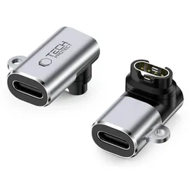 TECH-PROTECT UltraBoost USB-C Winkeladapter für Garmin Watch – Grau