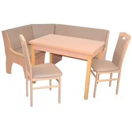 moebel-direkt-online möbel direkt online 4tlg. Eckbankgruppe 125x165 cm Schenkelmaß