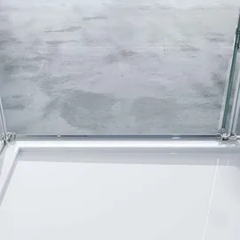doporro Ravenna05 Eckdusche mit Drehtür rechts 90 x 70 cm transparent Klarglas
