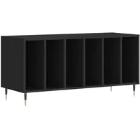 vidaXL Plattenschrank Schwarz 100x38x48 cm Holzwerkstoff