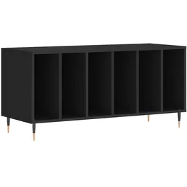 vidaXL Plattenschrank Schwarz 100x38x48 cm Holzwerkstoff