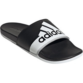 adidas Adilette Comfort Schlappen, Core Black/Ftwr White/Ftwr White, 43