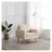 vidaXL Sessel Parlina Polyester 54 x 80 x 71 cm Creme mit Kissen