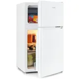 Klarstein Big Daddy - Kühlschrank mit Gefrierfach, Kühl Gefrierkombination, fridge leise, LED, 87-Liter: Kühlschrank mit 61-L und Gefrierschrank... 26 L, Weiß