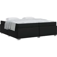 VidaXL Bettrahmen mit Matratze Schwarz 200 x 200 cm