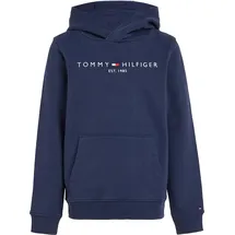 Tommy Hilfiger Kids Tommy Hilfiger Kinder Unisex Hoodie Essential mit Kapuze, Blau (Twilight Navy), 5 Jahre