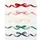 Folia Geschenkband Samt blau/rosa/rot/schwarz 2 m x 1 cm