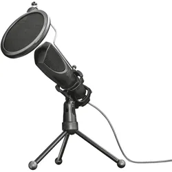 0 Trust Mantis USB-Streaming-Mikrofon - Schwarz