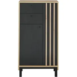 Bega BBK Volano Highboards in Artisan Eiche, Schwarz - Artisan Eiche