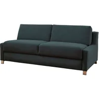 Schlafsofa BALI "Viola" Sofas Gr. 160cm x 200cm, Kaltschaummatratze, Ideal: Ergoflex Lattenrost mit Sensoformmatratze, blau (rauchblau)