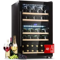 Weinkühlschrank Einbau Getränkekühlschrank 128 L 2 Zonen 41 Flaschen Touch LED