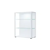 VCM Vitrine Glasol 70 x 35 x 90 cm Weiß