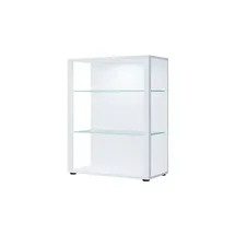 VCM Vitrine Glasol 70 x 35 x 90 cm Weiß