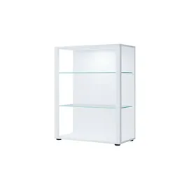 VCM Vitrine Glasol 70 x 35 x 90 cm Weiß