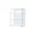 VCM Vitrine Glasol 70 x 35 x 90 cm Weiß