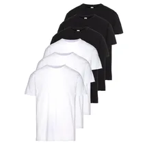 FRUIT OF THE LOOM T-Shirt schwarz/weiß M