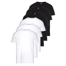 FRUIT OF THE LOOM T-Shirt schwarz/weiß M