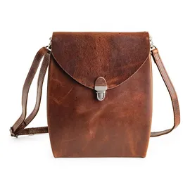 Harold's Fold Umhängetasche Leder Brown