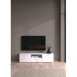 TV-Board INOSIGN "Media TV-Möbel, TV Schrank, Mediaboard, Lowboard", weiß, B:147,2cm H:38,4cm T:39,8cm, Sideboards, TV-Kommode, wahlweise Breite 147 oder 177 cm