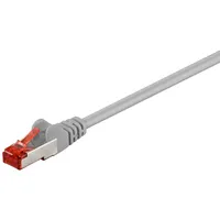 goobay CAT 6 Patchkabel, S/FTP (PiMF), Grau,