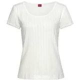 S.Oliver Damen Pyjamaoberteil ecru Gr.36/38