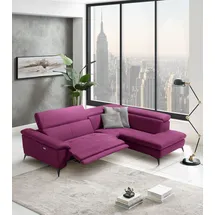 Egoitaliano Ecksofa Martine 2-Sitzer Lila