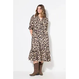 Studio Untold Maxikleid A-Line Leo Beige 46/48