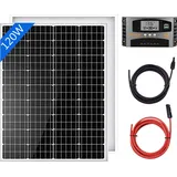 Gliese 120W Solarpanel Kit Solaranlage Inselanlage Solar Set für Garten Haus Wohnmobil