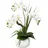 Creativ green Gasper künstliche Orchidee Real Touch H. 46cm, weiß in weißem Keramiktopf