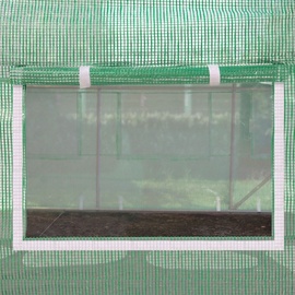 TOOLPORT Foliengewächshaus 3x8m PE Plane 180g/m2 grün transparent